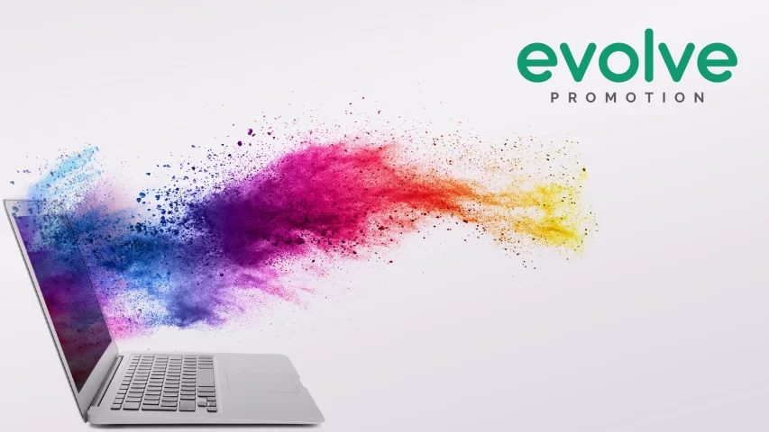 Evolve business promotion and marketing logo by Nigel Pennington