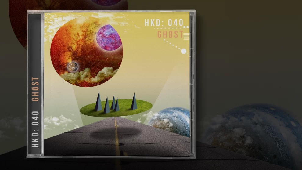 Artwork for a DJ mix by Ghost, created for Hijacked Festival by Nigel Pennington.