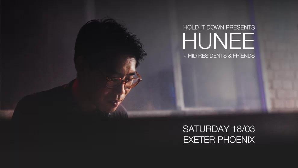 Hunee Holditdown club night promotional artwork by Nigel Pennington