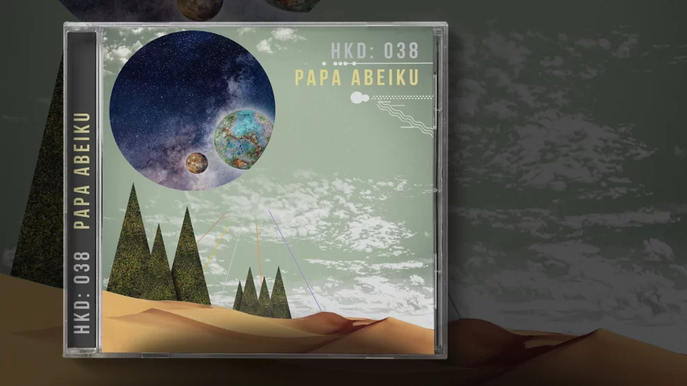 Artwork for a DJ mix by Papa Abeiku, created for Hijacked Festival by Nigel Pennington.